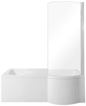 Besco Inspiro kabino-wanna 170 x 70 cm lewa + parawan 1-skrzydłowy #WAI-170-NLE