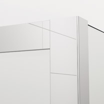 Sanswiss ścianka wolnostojąca 100,1-160x0-200 cm, szkło przezroczyste, profile chrom PDT4GSM41007