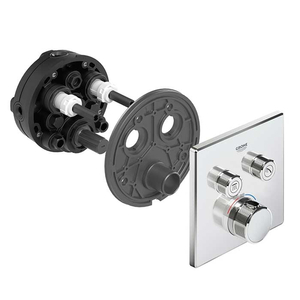 Grohe Grohtherm SmartControl - bateria podtynkowa do 2 wyjść wody, kwadratowa, chrom 29124000
