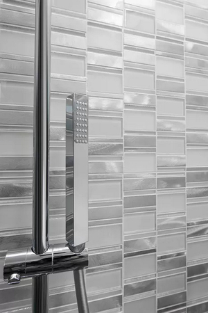Dunin Metallic Allumi Piano White 73 - mozaika metalowa mat 29,3 x 29,8 cm