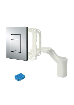 Grohe Skate Cosmopolitan - przycisk spłukujący do WC z zestawem adaptacyjnym Grohe Fresh chrom 38805000
