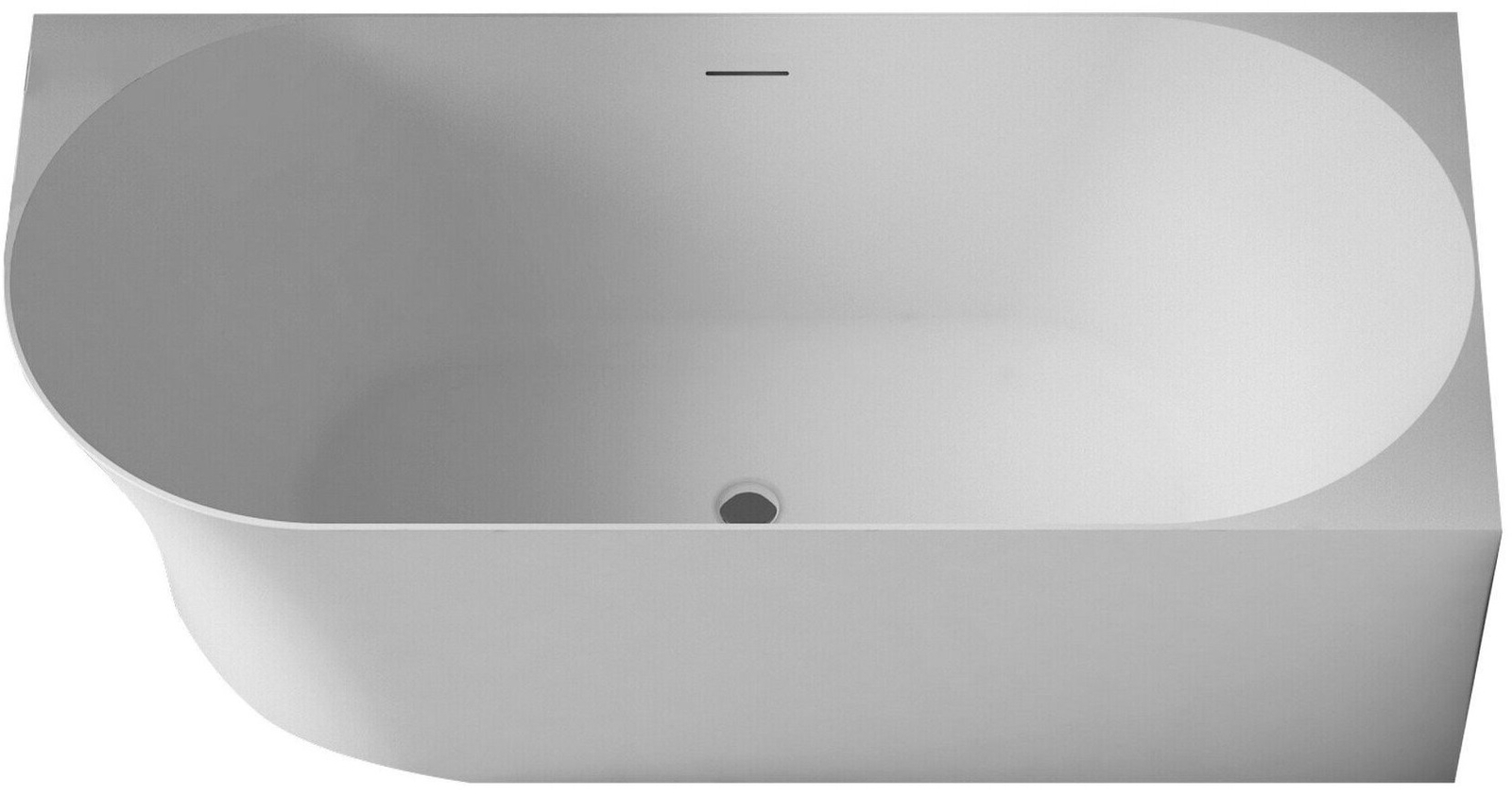 Emporia Molly wanna narożna 170 x 78 cm prawa z przelewem szczelinowym i syfonem biały połysk TW-7790R-1700