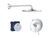 Zestaw prysznicowy Grohe Essence 3w1 24057001 z deszczownicą ścienną 26558000 chrom