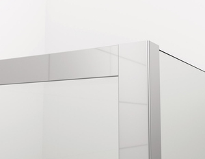 Sanswiss drzwi wahadłowe jednoczęściowe z elementem stałym w linii 75x200 cm, szkło Shade, profile GOLD LINE CA13D0751268