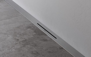 Emporia X-Drain odpływ liniowy 120 cm przyścienny z rusztem do przycinania stal szczotkowana X-DRAIN-1200-SS