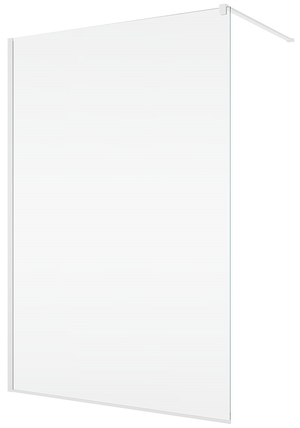 Sanswiss ścianka boczna wolnostojąca z profilem przyściennym 90x200 cm, szkło Shade, profile BLACK LINE STR4P0900668