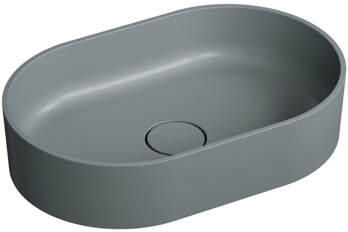 Omnires Ovo M+ umywalka nablatowa 55 x 36 cm ash grey mat OVOUNAG