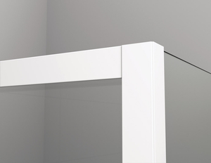 Sanswiss ścianka boczna wolnostojąca z profilem przyściennym 100x200 cm, szkło Loft 89, profile BLACK LINE STR4P1000689